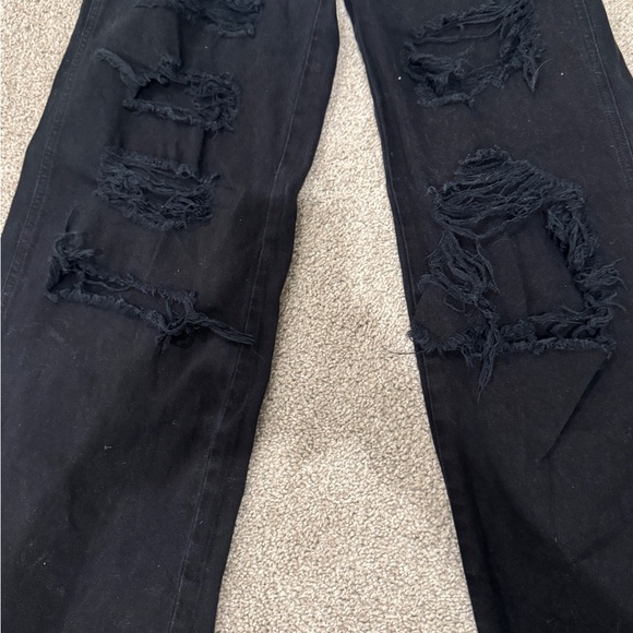 Wide leg black jeans - Picture 4 of 4